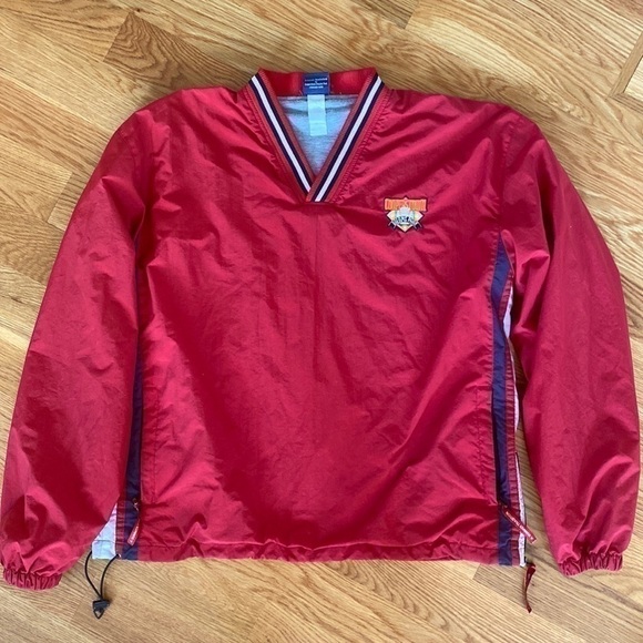 Cooperstown Dreams Park Lined Batting Practice jacket Windbreaker red si… - Picture 1 of 12